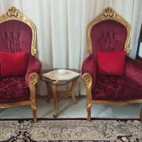 یک دست مبل استیل بسیار تمیز  همراه یه کاناپه جدا|مبلمان خانگی و میز عسلی|مشهد, کوی المهدی|دیوار