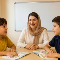 تدریس زبان انگلیسی برای سن۷-۱۷ سال