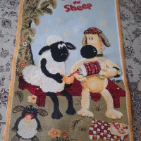 قالیچه بره ناقلا طرح برجسته