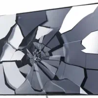 تلوزیون ایکس ویژن 43اینچ صفحه شکسته