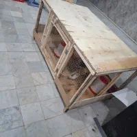 قفس چوبی با توری