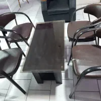 صندلی کنفرانس به همراه میز عسلی