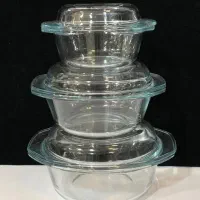 ست سه تایی قابلمه پیرکس فرانسه