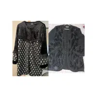 دو عدد کت نومانتو مزونی کارشده تا سایز ۴۶.۴۸میخوره