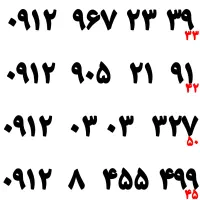 فروش تعدادی سیمکارت 0912 ۰۹۱۲ ارزان زیر قیمت بازار