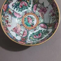 کاسه چینی نقاشی دست چین قدیم