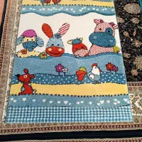 گلیم فرش نو نو با سرخکن