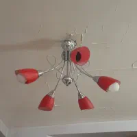 لوستر ۵شاخه تمام استیل