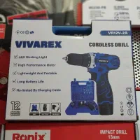 کیت دریل شارژی ۲ باطری با لوازم ۲۸ پارچ ویوارکس