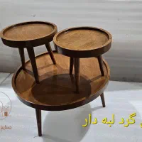 جلو مبلی چوبی گرد لبه دار