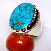 انگشتر فیروزه نیشابور دست ساز