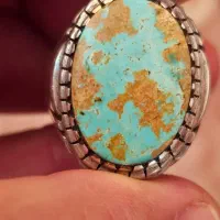 کلیکسیونی  دو قاب سیدولی فیروزه نیشابور کره ی زمین