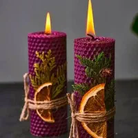 شمع دست ساز خاص و شعله قدرتمند(شمع تراپی)