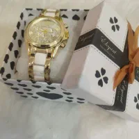 ساعت بند فلزی طلایی سفید نو|ساعت|خمینی‌شهر, |دیوار