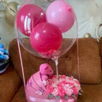 باکس زایمان دسته گل روز دختر