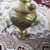 سماور برنجی زغالی