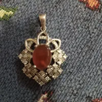 گردنبند نقره عقیق