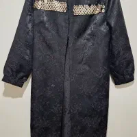 مانتو ژاکارد مشکی