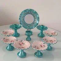 هفت سین سفالی با آینه شمعدان|صنایع دستی و سایر لوازم تزئینی|تهران, مسعودیه|دیوار