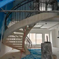 پله گرد چوبی نرده پارمیس پله معلق، کاور پله دوبلکس