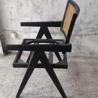 صندلی چوبی حصیری|میز و صندلی غذاخوری|پردیس, سیاه سنگ|دیوار