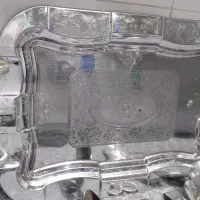 سینی و چهارتا انبر سالاد|ظروف سرو و پذیرایی|اشتهارد, |دیوار