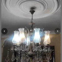 لوستر برنجی ۸ شعله|لوستر و چراغ آویز|تهران, دریا|دیوار