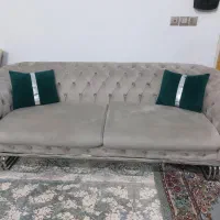 مبل چستر ۸ نفره،ست عسلی و جلو مبلی