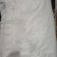 پرده حریر طرح دار