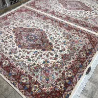 (فرش فرزین)دو تخته۹متری خطیبی۳۰رج مرینوس گل ابریشم|فرش|تبریز, |دیوار