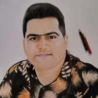 نقاشی چهره روز پدر|تابلو، نقاشی، عکس|سیرجان, |دیوار