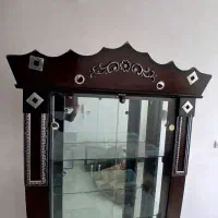 بوفه تاجدار با پتینه کاری نقره ای