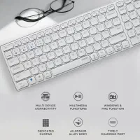 موس سایلنت و کیبورد بی سیم رپو ، بلوتوث و وایرلس