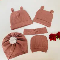 پک کامل نوزادی دست‌دوز (۵ تکه)