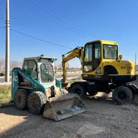 مینی بیل مکانیکی بابکت مینی لودرکمپرسی حمل نخاله