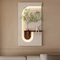 تابلو نوری دکوراتیو گلدان (مدل گیسو)