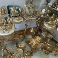 لوستر برنزی|لوستر و چراغ آویز|همدان, |دیوار