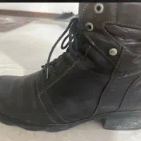 نیم بوت چرم صندل کفش اسپرت