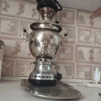 سماور ورشو همراه سینی زیرسماور|سماور، چایساز، قهوهساز|بروجرد, |دیوار