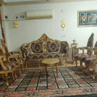 مبلنان سلطنتی9نفره  چوب روس اصل|مبلمان خانگی و میز عسلی|اهواز, فرهنگ شهر|دیوار