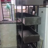 قفسه کتابخانه چهار چوب فلزی