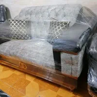 مبل راحتی استیل به همراه ناهر خوری چپندر ۴نفره|مبلمان خانگی و میز عسلی|کرج, احدآباد|دیوار