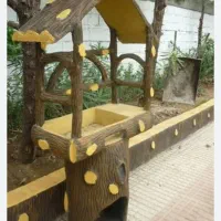 آلاچیق ،کباب پز،ابنما و نرده سیمانی