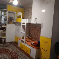 سرویس تخت کودک و نوجوان ، دوطبقه، و چهار عدد کمد