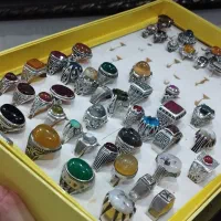 انگشترهای نقره زنانه مردانه و کهنه