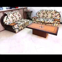 مبل اسپرت چرمی پارچه ای ۴ نفره