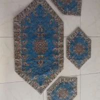 رومیزی عسلی 4 تکه ترمه