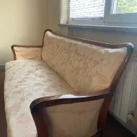 مبلمان چوبی کلاسیک ۷ نفره|مبلمان خانگی و میز عسلی|رشت, چله خانه|دیوار