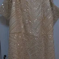 پیراهن مجلسی و زیبا تمام سنگ و‌ملیله لاکچری