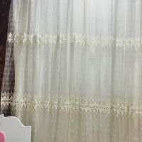 پرده حریر چهارمتر و نیم  در حد نو|پرده، رانر، رومیزی|ایذه, |دیوار